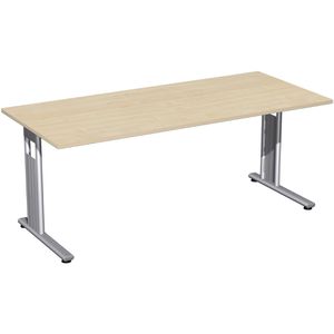 Schreibtisch Geramöbel Flex S-618146-AS, ahorn / silber