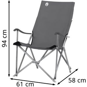 Produktbild für Campingstuhl Coleman Sling Chair, grau, bis 113 kg