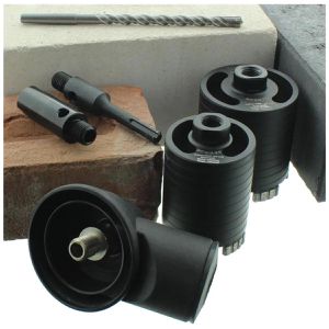 Produktbild für Bohrkrone BTEC Diamant Dosensenker, SDS+, M16, M18, Set