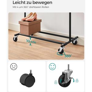 Produktbild für Garderobenständer Songmics HSR13BKV1, schwarz