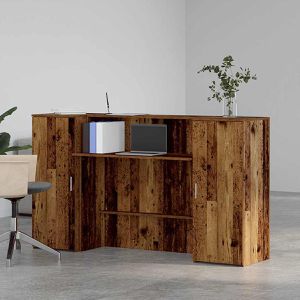 Produktbild für Empfangstheke vidaXL 3324212, altholz braun