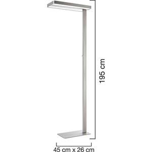 Produktbild für Stehlampe Unilux Lixus, LED, silber, 195 cm