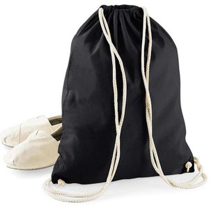 Produktbild für Turnbeutel Westford-Mill W110 Cotton Gymsac, black