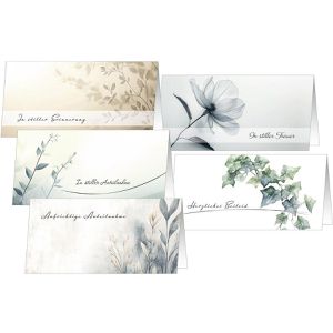 Produktbild für Trauerkarten Sigel DS625, Floral