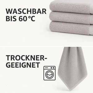 Produktbild für Handtuch Betz Premium Set, silber, 400 g/m²