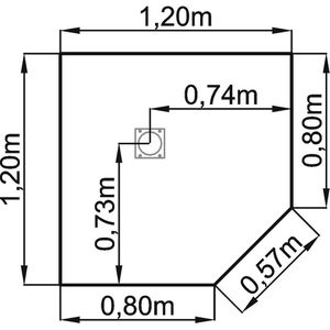 Produktbild für Eckverbindung Hammerbacher LT 12