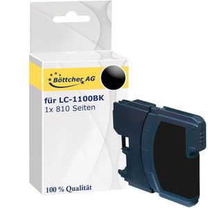 Produktbild für Tinte Böttcher-AG für Brother LC-1100BK