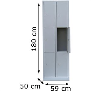 Produktbild für Schließfachschrank ClassiX X-520320, lichtgrau