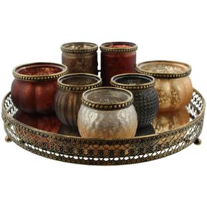 Windlicht Frank-Flechtwaren Deko-Set Morgenland