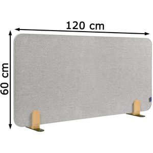 Produktbild für Tischtrennwand Legamaster 7-209831, grau