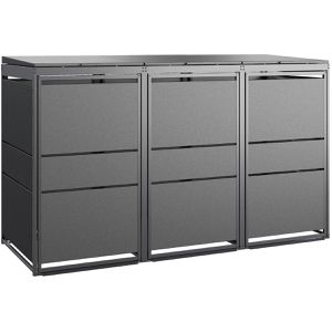 Mülltonnenbox MBOX24 Modern, Metall