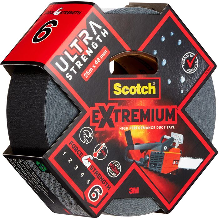 Scotch Gewebeband Extremium Ultra Strength, schwarz, 48mm x 25m