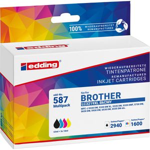 Produktbild für Tinte Edding EDD-587 für Brother LC-3219XLVAL Value Pack