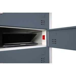 Produktbild für Schließfachschrank Lüllmann 526448, anthrazit