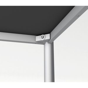Produktbild für Schreibtisch Kerkmann Prime 11040411, lichtgrau / silber