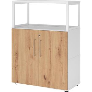 Produktbild für Kombischrank Hammerbacher FW38T2RG, asteiche / weiß