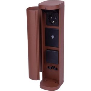 Gartensteckdose Bold Volo WIFI, braun, anschraubbar