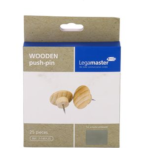 Produktbild für Pinnadeln Legamaster 7-145125 WOODEN, Kopf aus Buchenholz