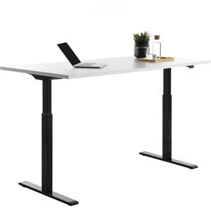 Produktbild für Schreibtisch Topstar E-Table, weiß / schwarz