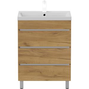 Produktbild für Waschtisch Posseik Fellini 70, stehend, eiche gold