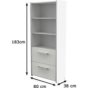 Produktbild für Kombischrank Kerkmann start up, weiß