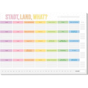 Spielblock Häfft 6919-3, Stadt Land What
