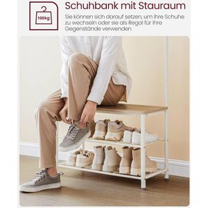 Produktbild für Garderobenständer Vasagle HSR41, weiß