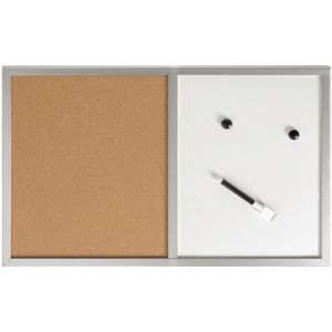 Kombitafel Herlitz 10685394, 2 in 1, braun / weiß