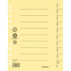 Produktbild für Trennblätter DONAU 8610001-25, A4