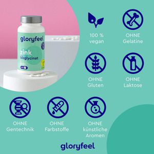 Produktbild für Zink gloryfeel 400 Tabletten