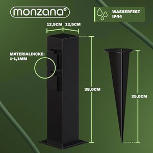 Produktbild für Gartensteckdose Monzana mit Erdspieß
