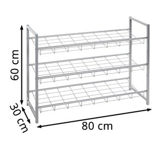 Produktbild für Schuhregal Haku-Möbel 38717, aus Metall