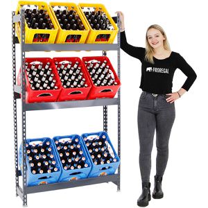 Produktbild für Getränkekistenregal PROREGAL Big Camel, für 9 Kisten