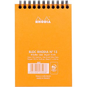 Produktbild für Notizblock Rhodia 13503C, dotpad, orange, A6