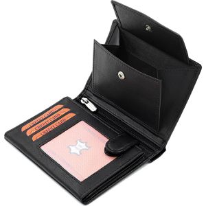 Produktbild für Portemonnaie FaVolmer Phoenix 3, schwarz, aus Echt Leder