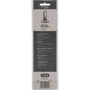 Produktbild für Rückenschilder Elba 400039636 weiß