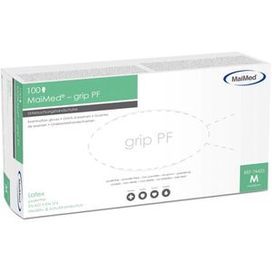 Produktbild für Einmalhandschuhe MaiMed grip PF, natur, 100 Stück