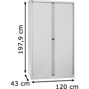 Produktbild für Rollladenschrank Bisley ET412194S, aus Metall