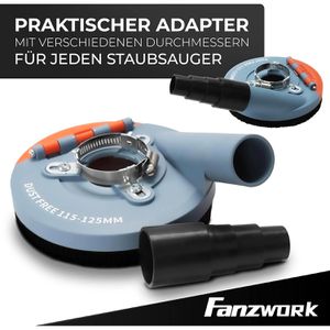 Produktbild für Absaughaube FANZWORK AS0022, mit Bürstenkranz
