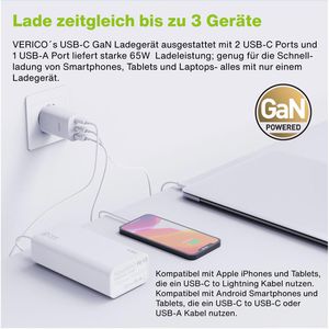Produktbild für USB-Ladegerät Verico Mojo, 65 Watt