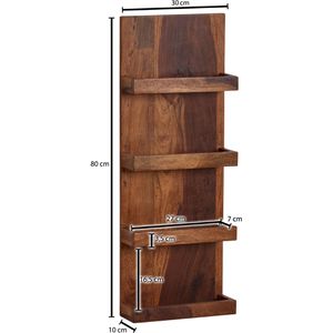 Produktbild für Wandregal Wohnling WL6.532, sheesham
