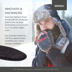 Produktbild für Einlegesohlen Bergal Thermo Soft, PrimaLoft-Faser