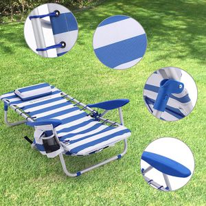 Produktbild für Campingstuhl Songmics GCB62BU, blau, bis 150 kg