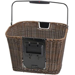 Produktbild für Fahrradkorb KLICKfix Strucutra, braun, Kunststoff, 16 l