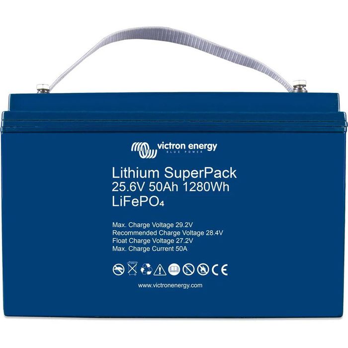Victron Solarbatterie 25,6/50 SuperPack, LiFePO4, 24V, mit  Batterie-Management-System, 50Ah – Böttcher AG