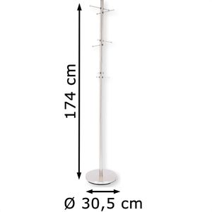 Produktbild für Garderobenständer jankurtz Glasgow, silber