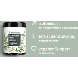 Produktbild für Elektrolyte natural-elements Endurance Drink Zitrone, Pulver
