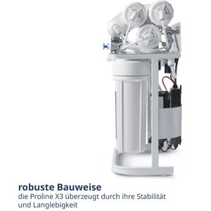 Produktbild für Osmoseanlage OsmoFresh Proline X3 - 750 GPD, Untertisch, weiß
