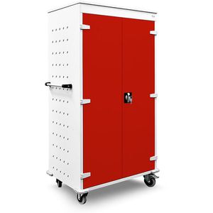 Laptopwagen Rotstahl 462898, grau / rot