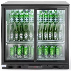Produktbild für Getränkekühlschrank Arktic 233917, mit Glastür, abschließbar